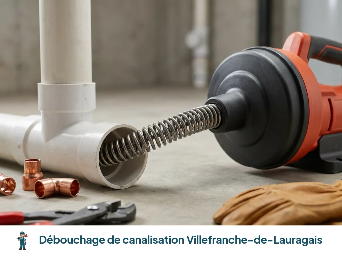 Débouchage de canalisation à Villefranche-de-Lauragais