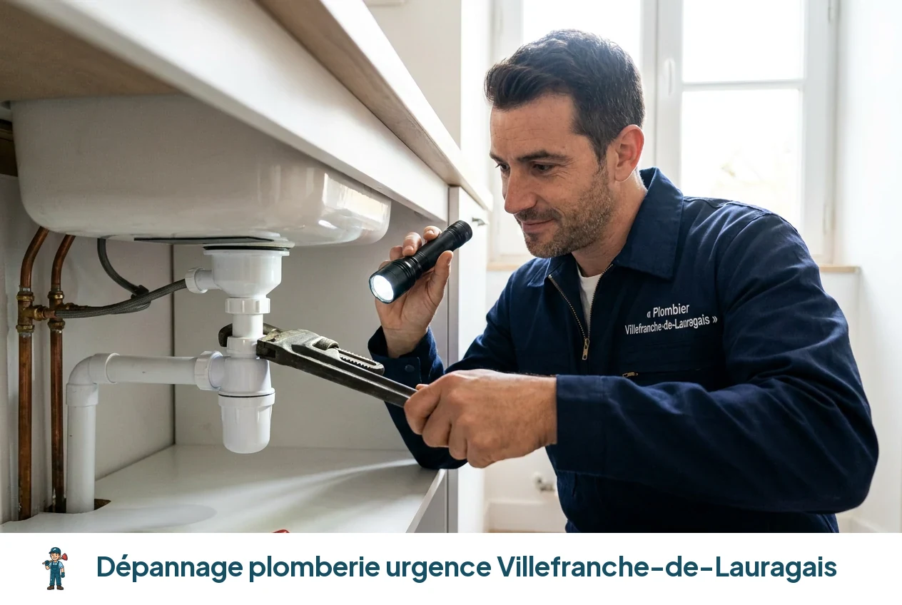Dépannage plomberie urgence à Villefranche-de-Lauragais