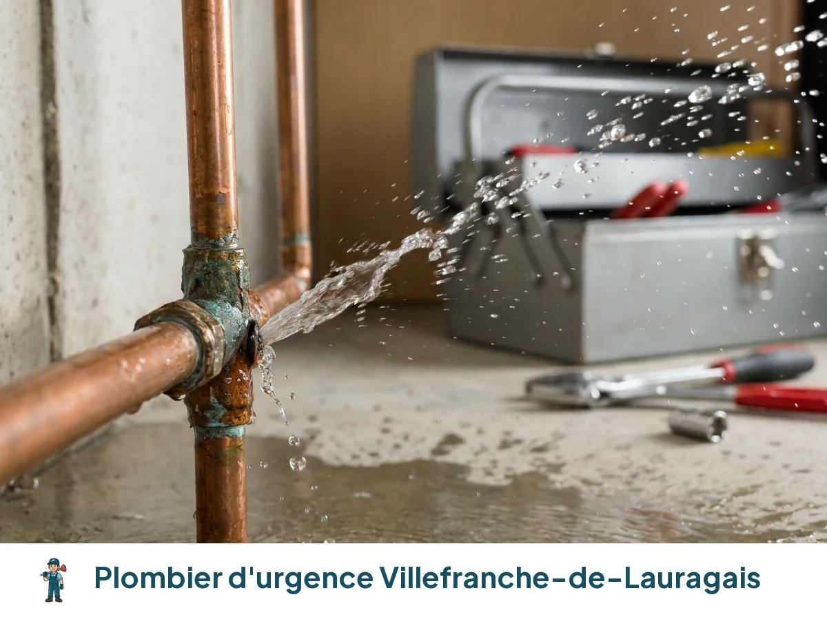 Plombier d'urgence à Villefranche-de-Lauragais