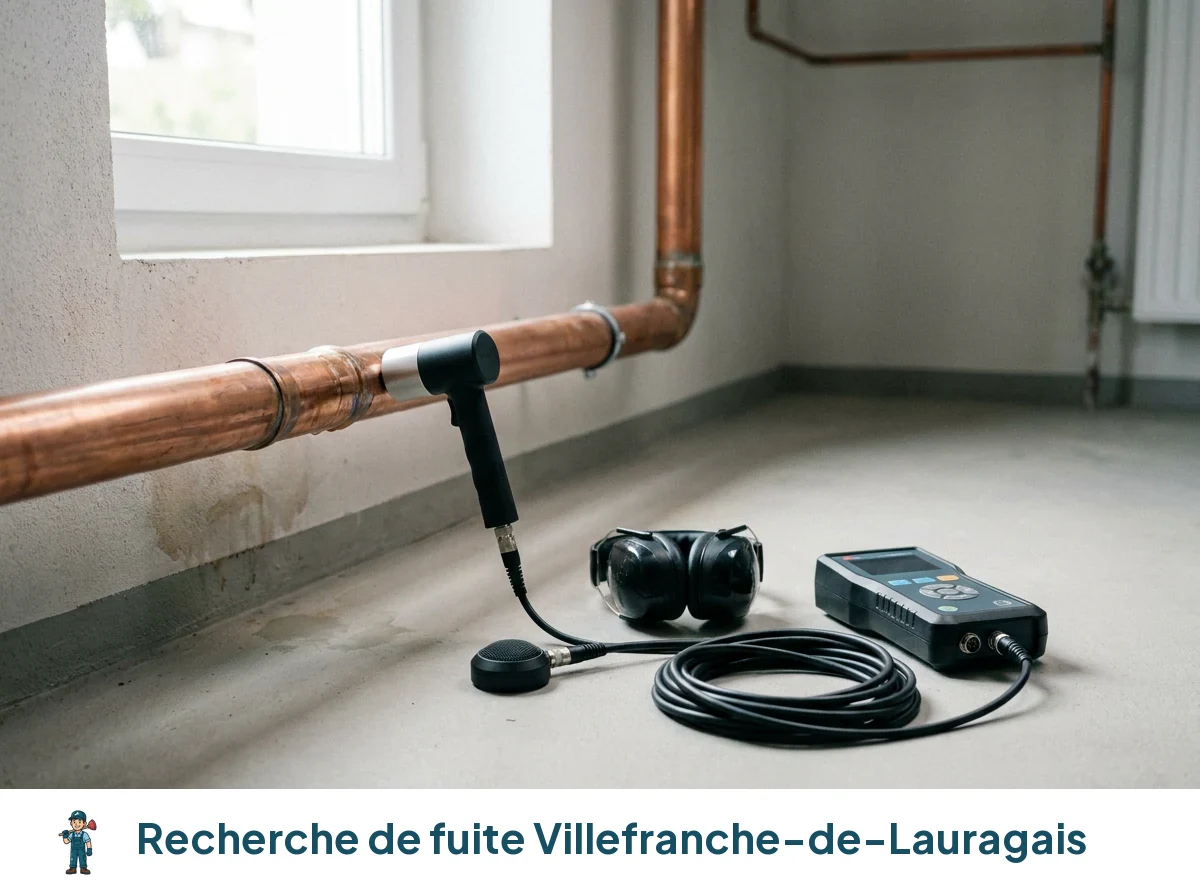 Recherche de fuite à Villefranche-de-Lauragais