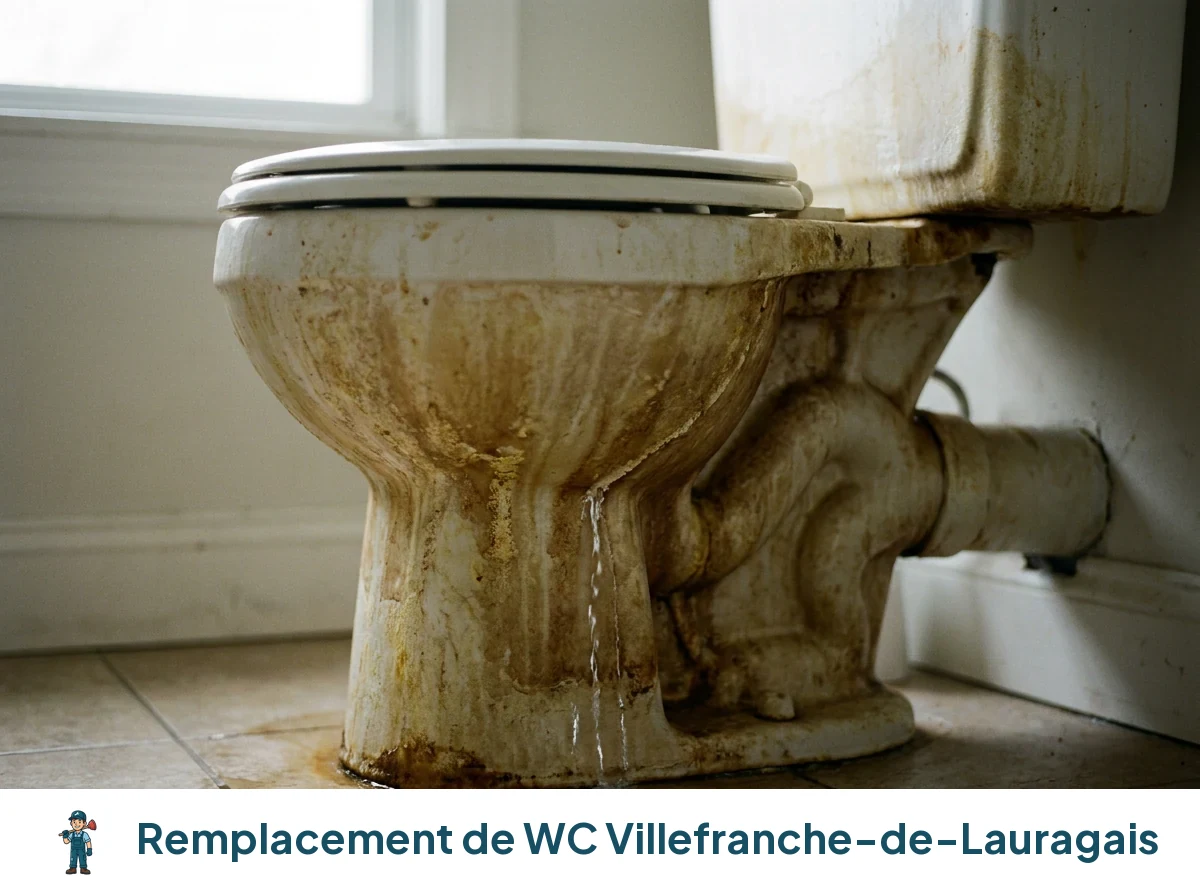Remplacement de WC à Villefranche-de-Lauragais