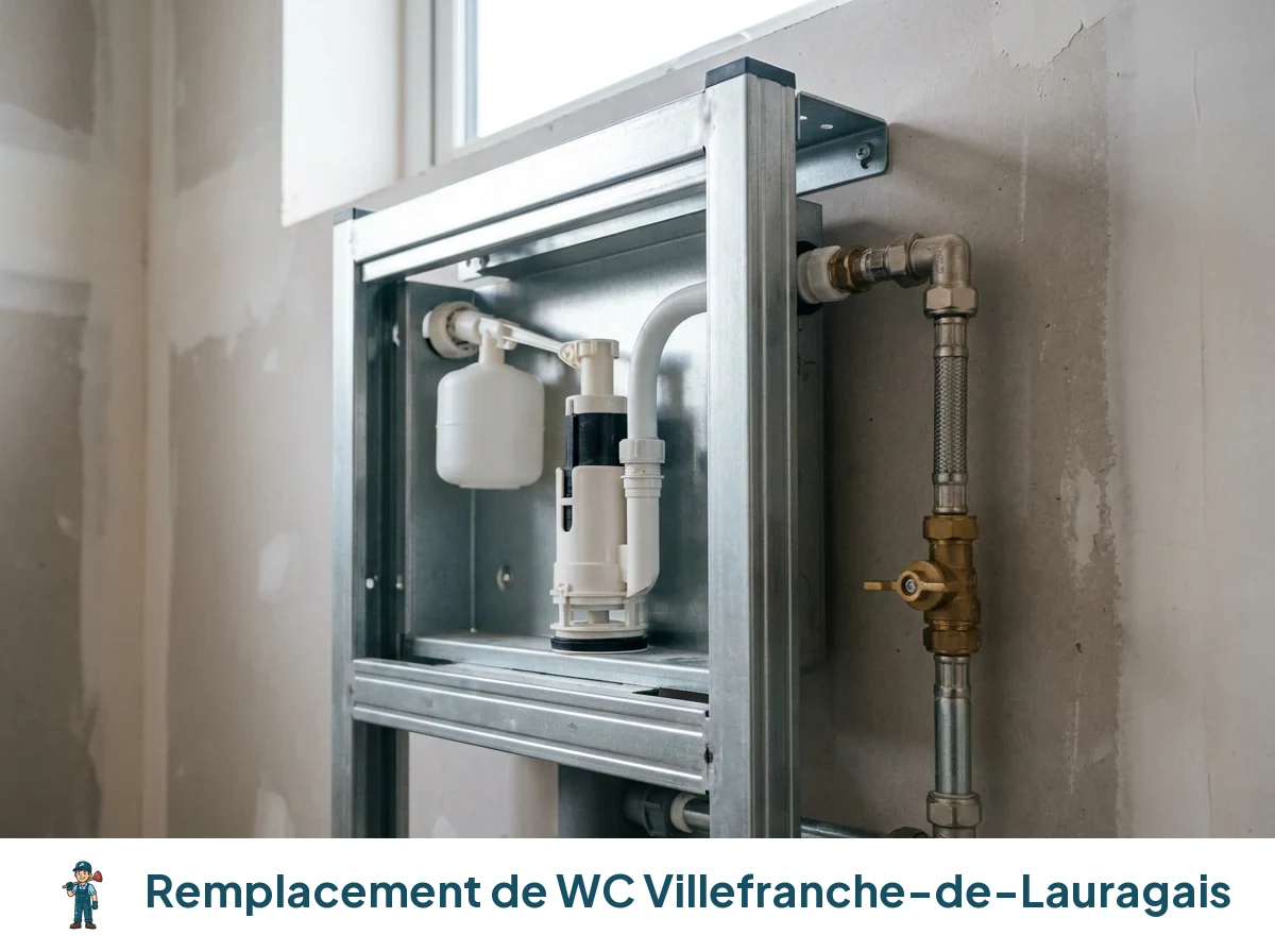 Remplacement de WC à Villefranche-de-Lauragais